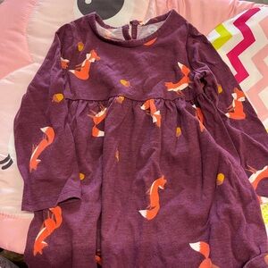 Wonder Nation Purple Dress with Fox Design